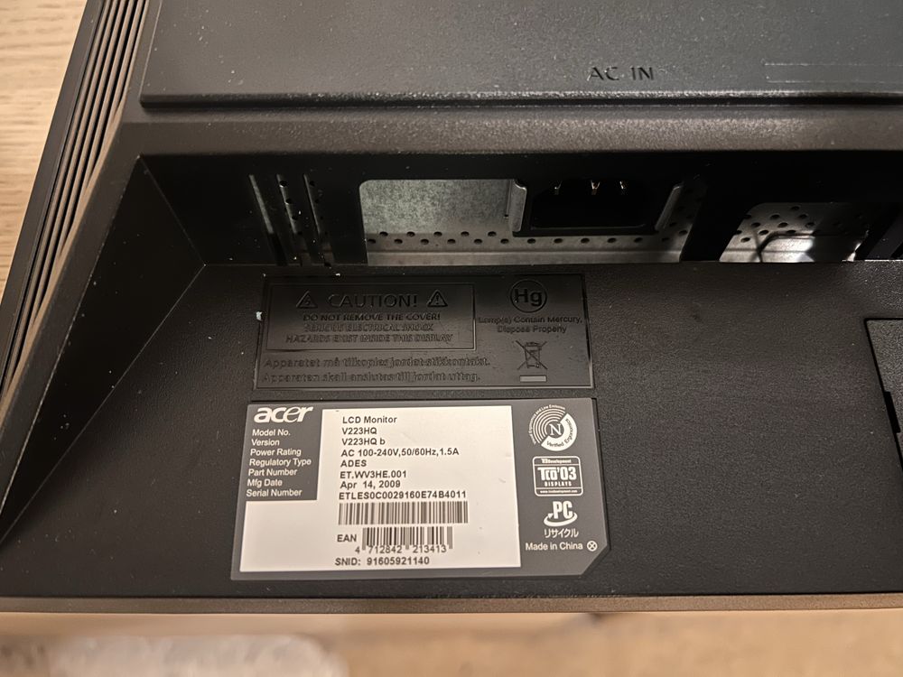 Монитор 21.5" Acer V233HQ