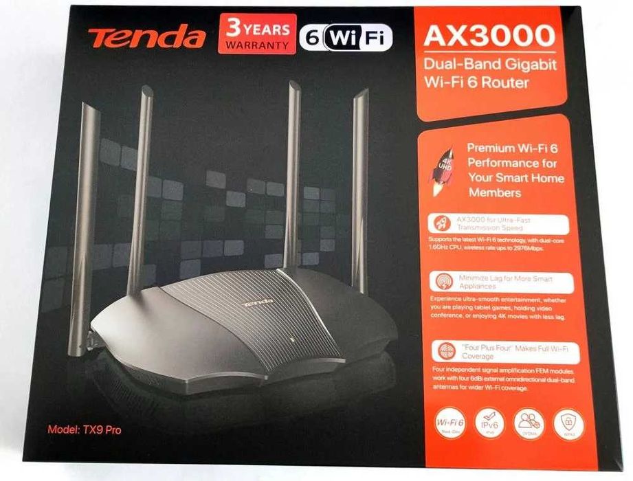 Супер Рутер Tenda RX9 PRO, Wi-Fi 6