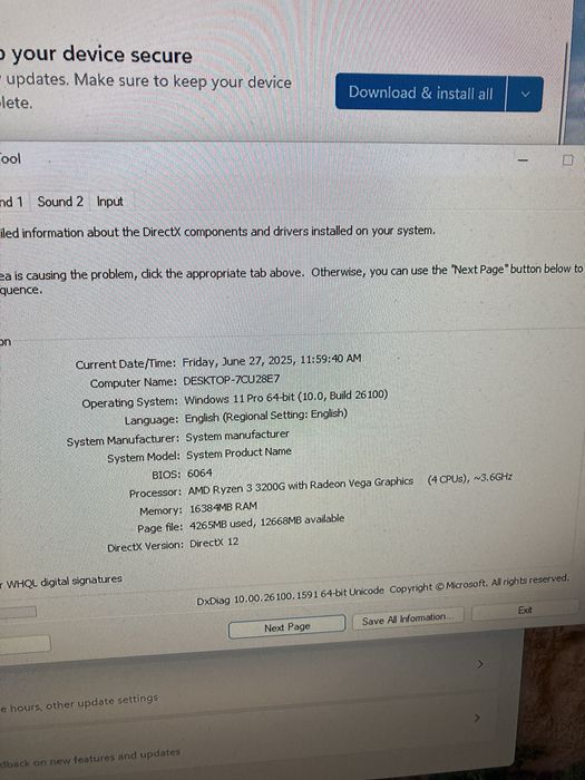Pc Gaming ryzen 3 3200g rx 580 8 gb