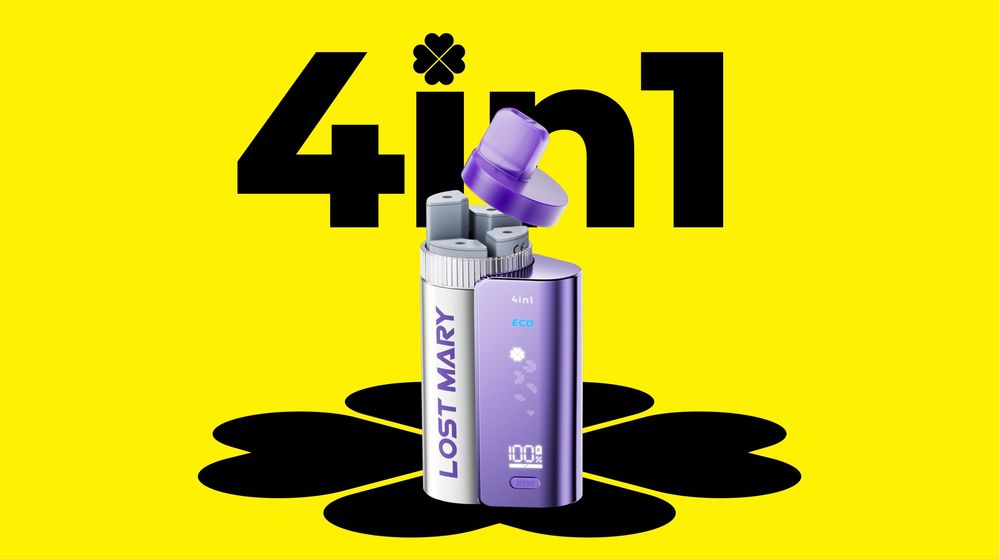 Vape Lost Mary 4 in 1 3200puff (4 arome)