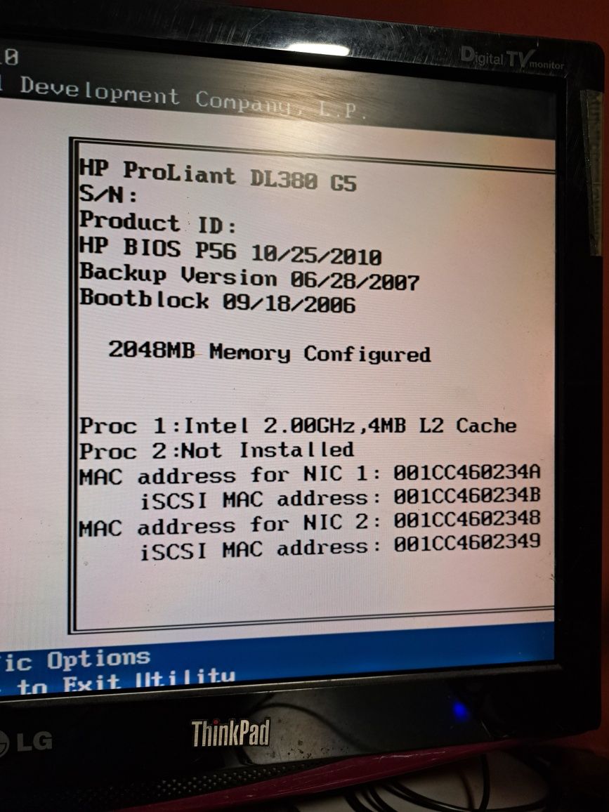 Сървър / Server HP ProLiant 380 G5