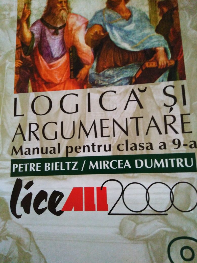 Cărți școlare geografie, chimie.,logica și argumentare, limba franceza