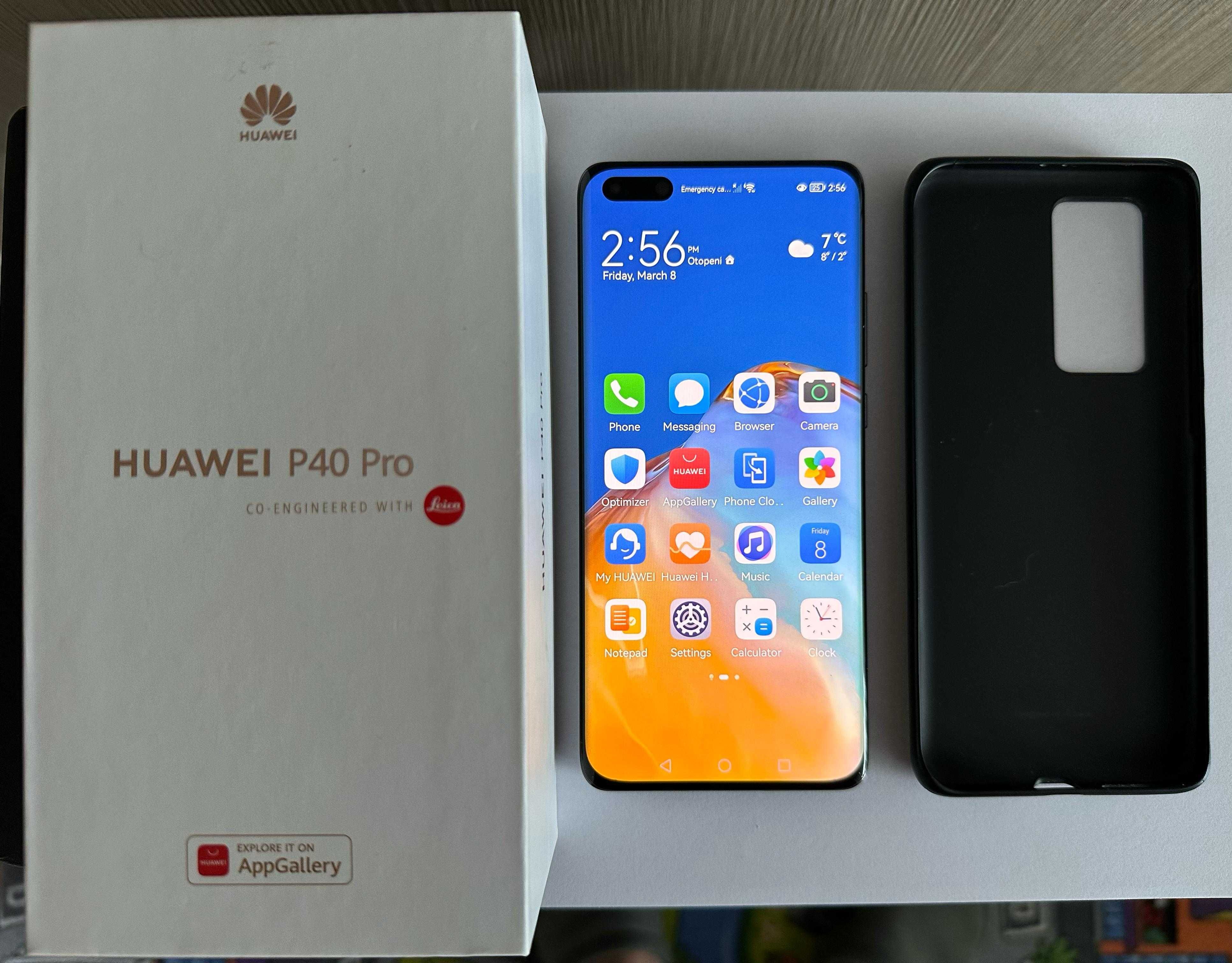 Vand Huawei P40 Pro, 5G, 256GB, dual SIM, husa originala lux