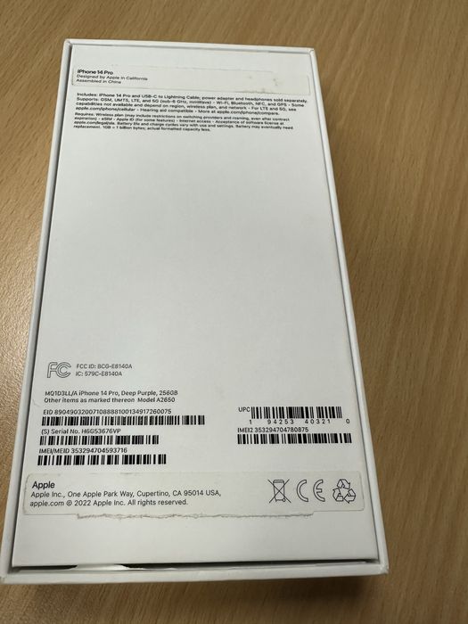 iPhone 14 pro 256GB Deep Purple ПЕРФЕКТЕН