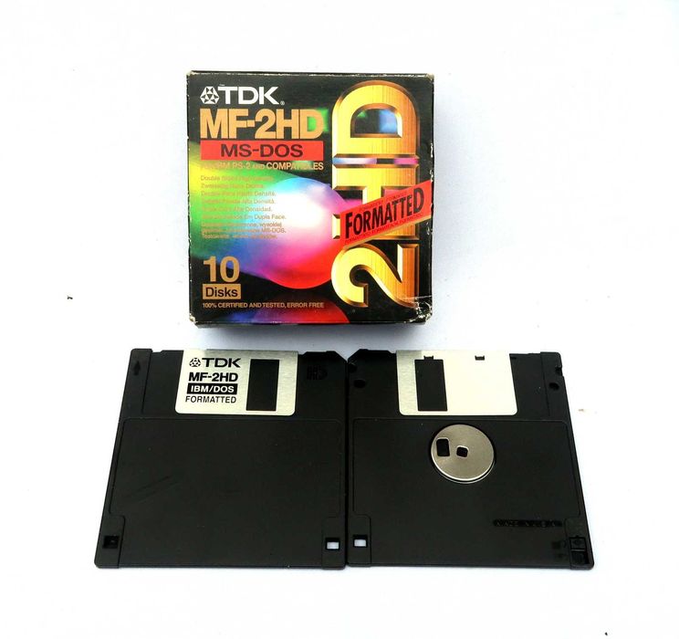 Dischete TDK MF-2HD ms-dos