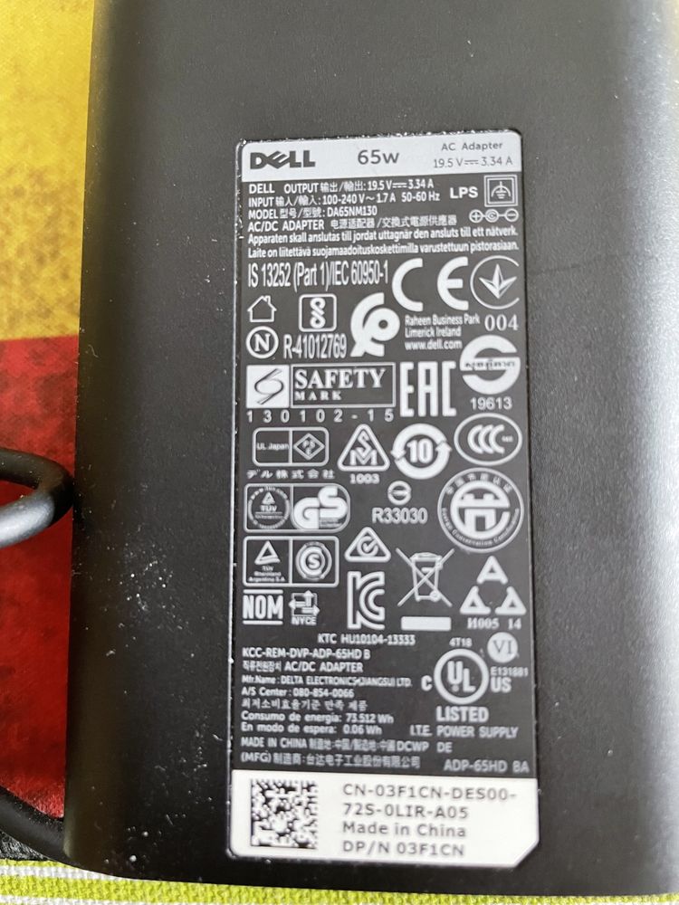 incarcator Dell 65W DA65NM130 original