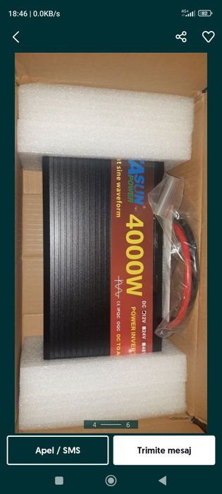 Invertor 12V/220V sinus pur 3000W 4000W 5000W