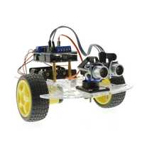 Kit Robot smart car sasiu 2WD cu arduino UNO R3 si senzor ultrasonic