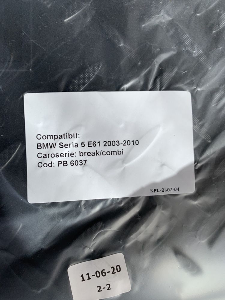 Tava Tavita Portbagaj Cauciuc BMW E61 Brek Touring