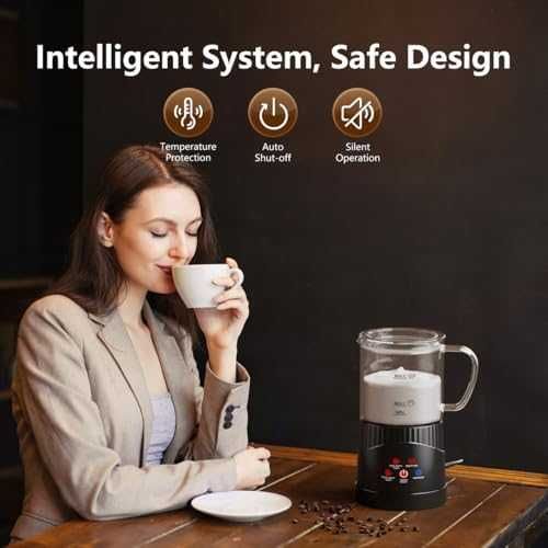 Нов Автоматичен фротер за мляко 400 мл – гореща и студена пяна напитки