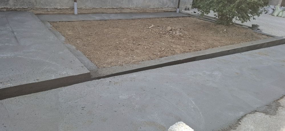 Стяжка лазирни урвен бардюр  ишлари бизда