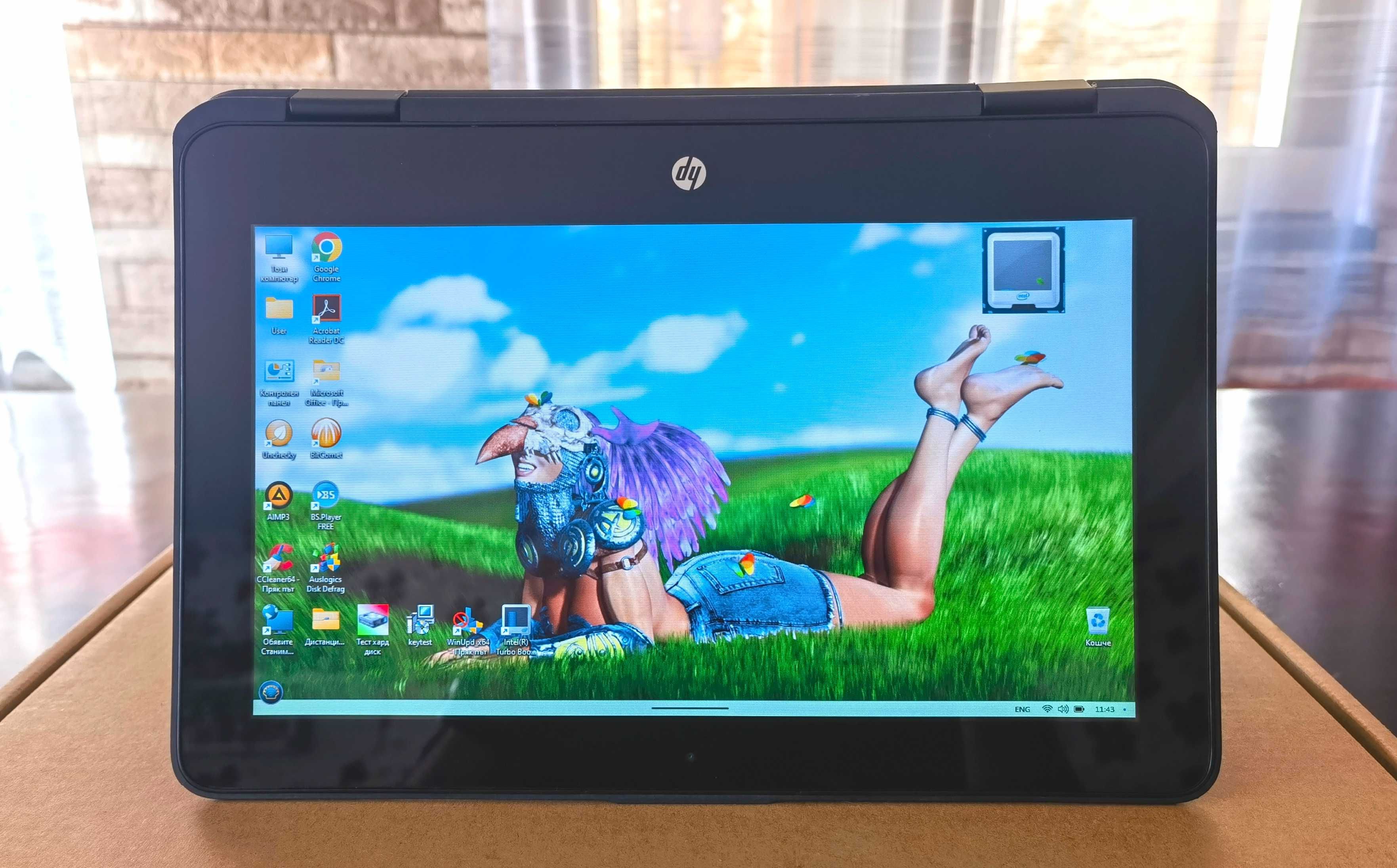 Гаранционен Touchscreen HP/IPS11.6сKам/4CoreUp2.5ghz/4gbDDR/SSD256gb