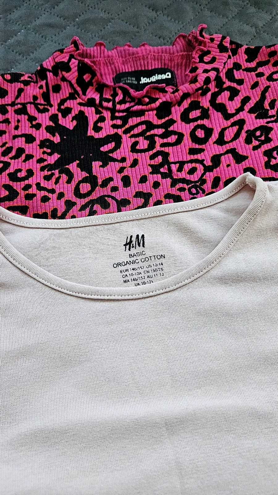 2 блузи - Desigual и H&M, р-р 146-152см. за 15 лв