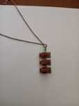 Pandantiv deosebit din argint si goldenstone