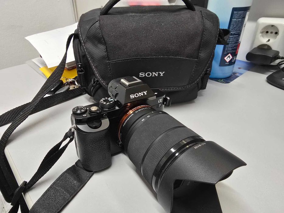 Фотоапарат SONY с два обектива