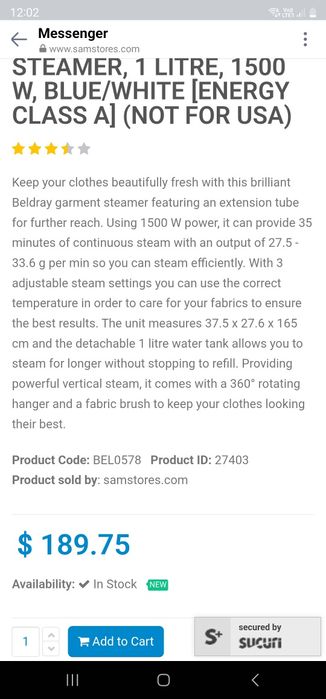 Aparat de călcat vertical