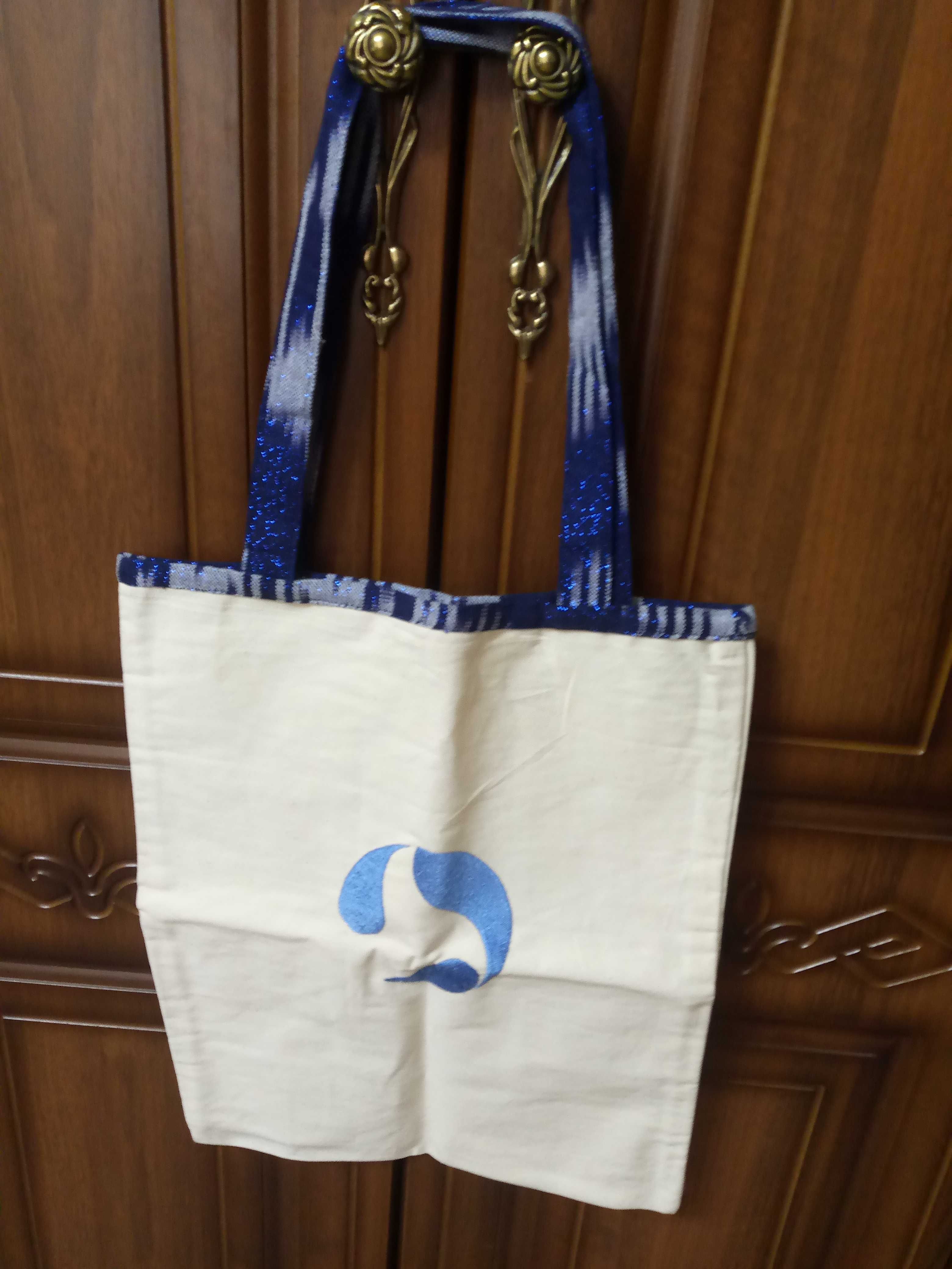 Новая подарочная сумка ткань в восточном стиле Икат