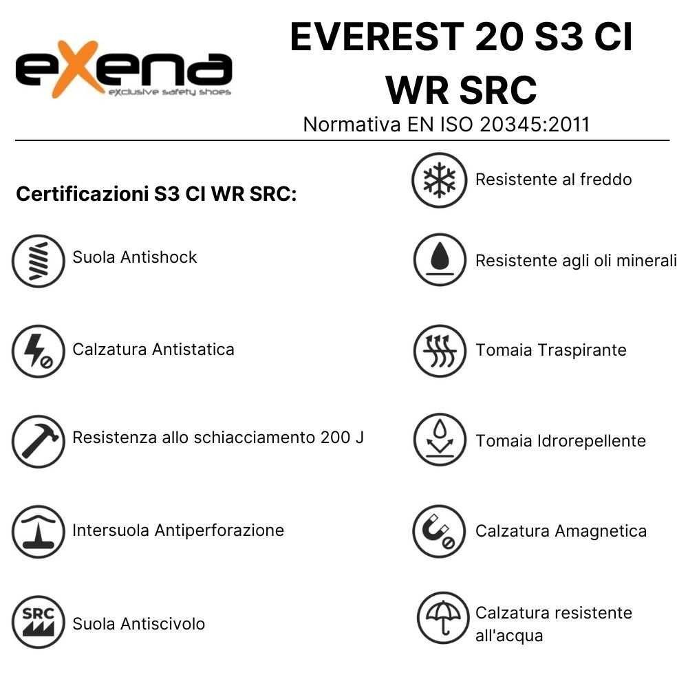 Защитни обувки  /  EVEREST BROWN S3 CI WR SRC