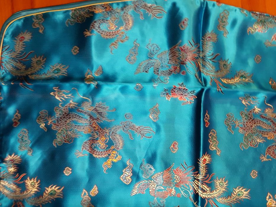 Rochie traditional chinezeasca turcoaz!