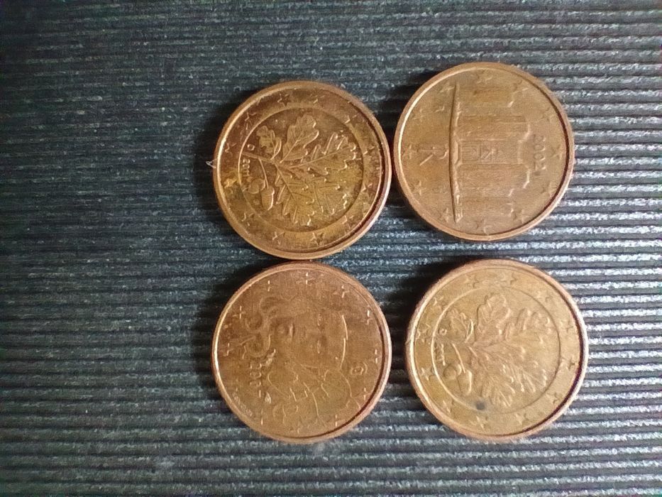 Стари монети Евро и евро центове