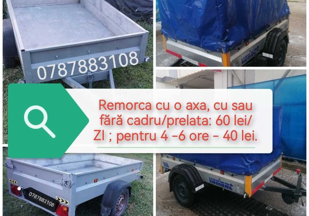 De Inchiriat închiriez inchiriere remorca de la 750 kg/2 tone IASI