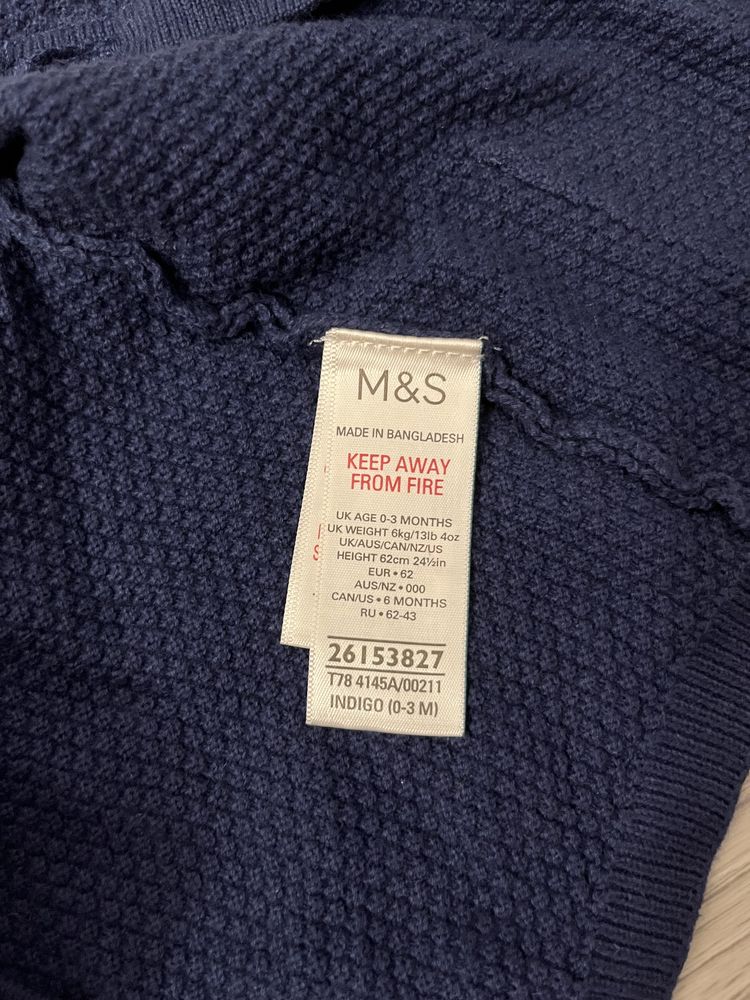 Set pulover și blugi Marks&Spencer, 3 luni