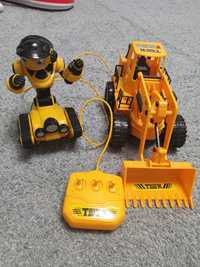 Excavator cu telecomanda si robot senile
