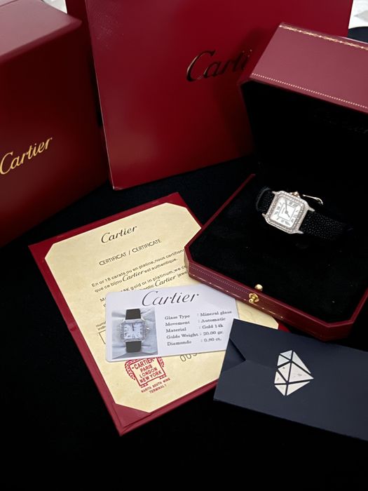 Золотые часы Cartier