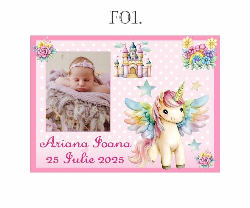 Mărturii magnetice botez - mărturie magnet personalizata