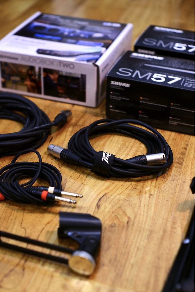 Продается микрофоны Shure SM57 + звуковая карта  Presonus + бонусы