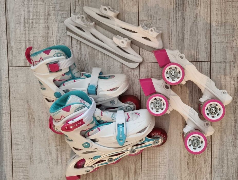 3в1 Кънки за лед, ройлери, ролкови кънки  BYOX