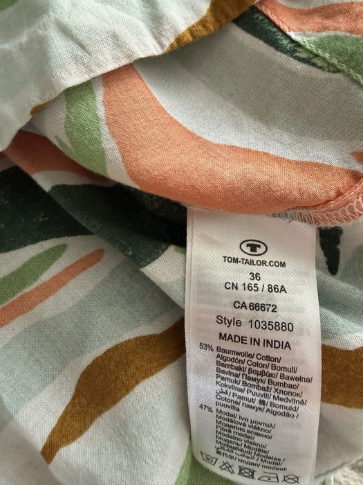 Женска риза Tom Tailor – свеж десен, размер 36