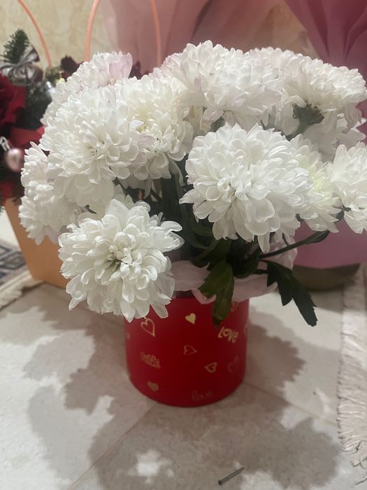 Цветы свежее только что получила