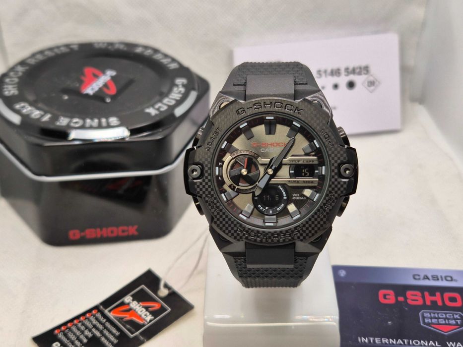 Ceas Sport Casio g shock B400x-1A4 black gold, Nou,Garantie 2 ani