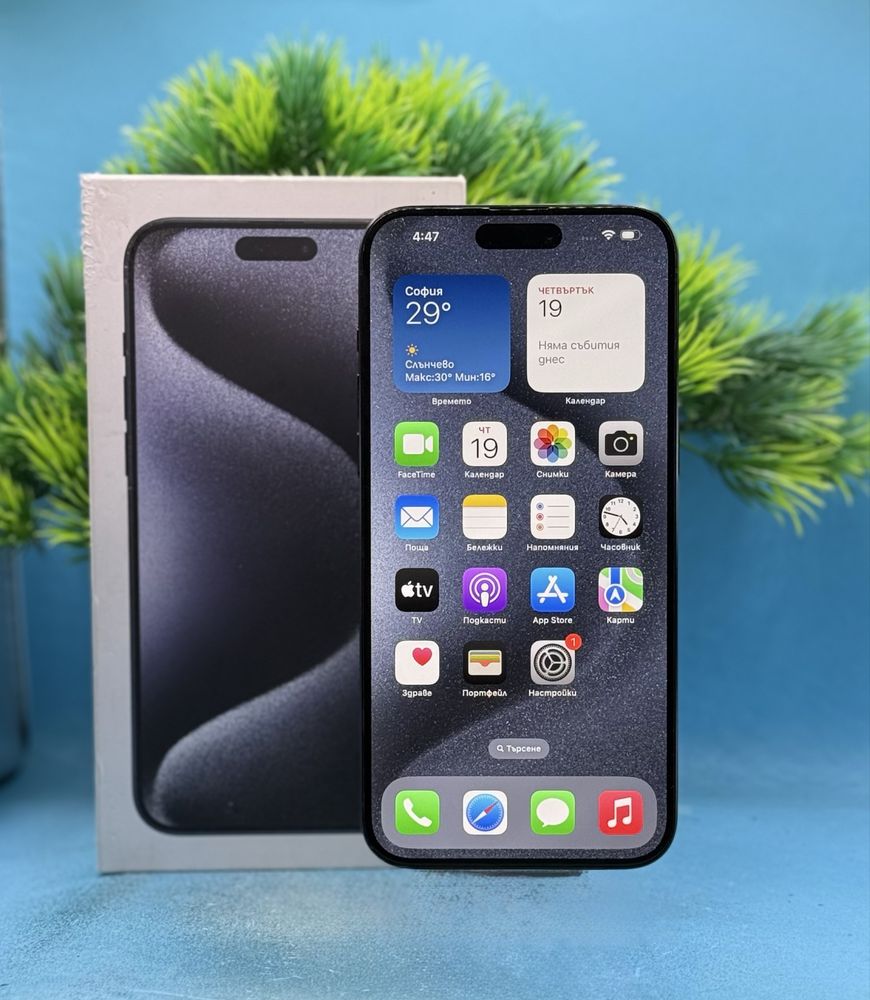 Apple iPhone 15 Pro Max, 256GB, 5G, Blue Titanium