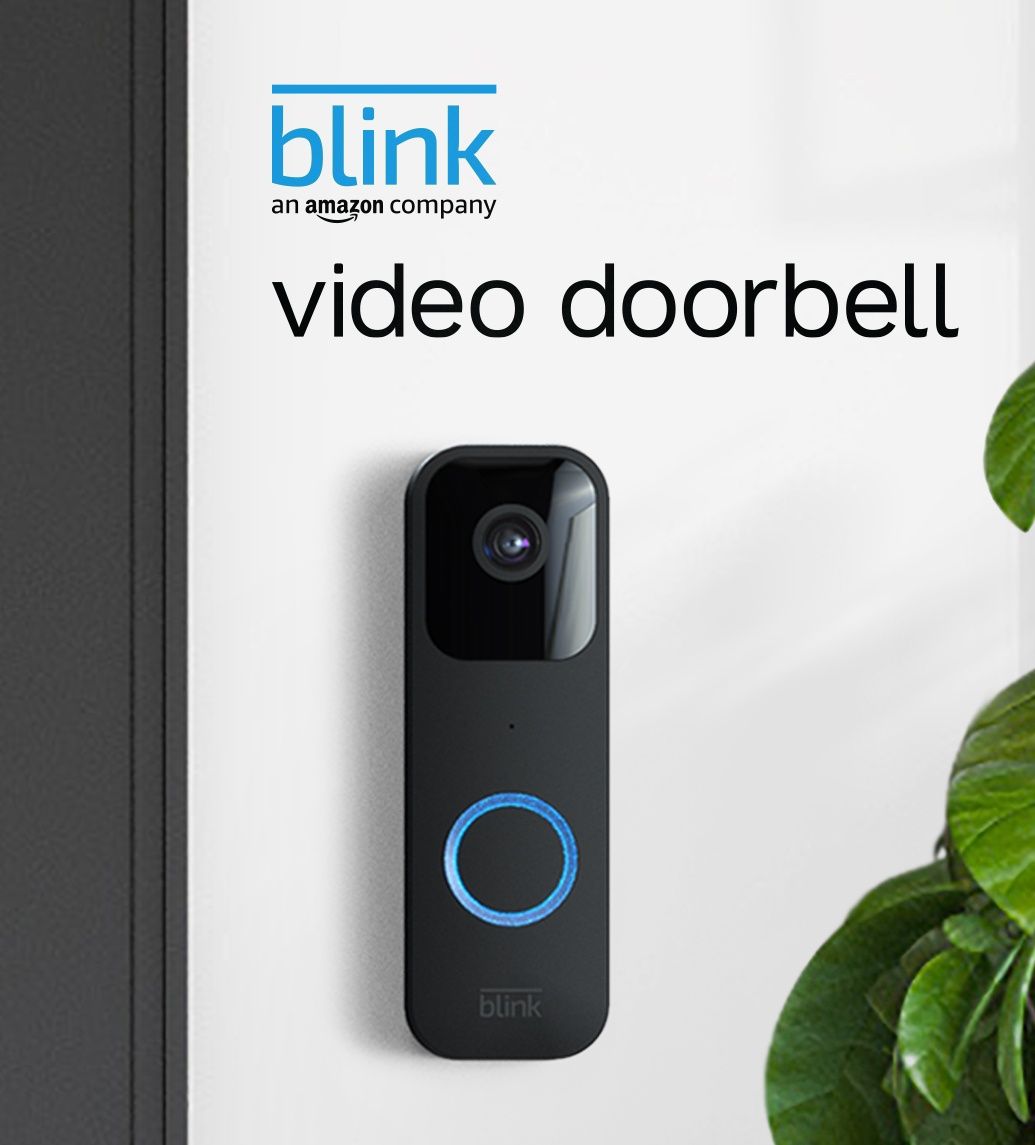 Blink Sonerie Video Smart Full HD Doorbell, nou, negru