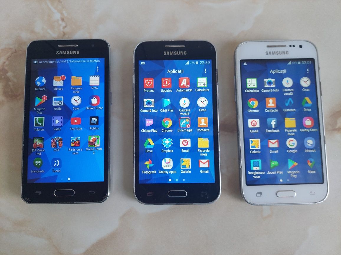 Vând un Samsung Galaxy Core 2 și două Core Prime //funcționale //poze