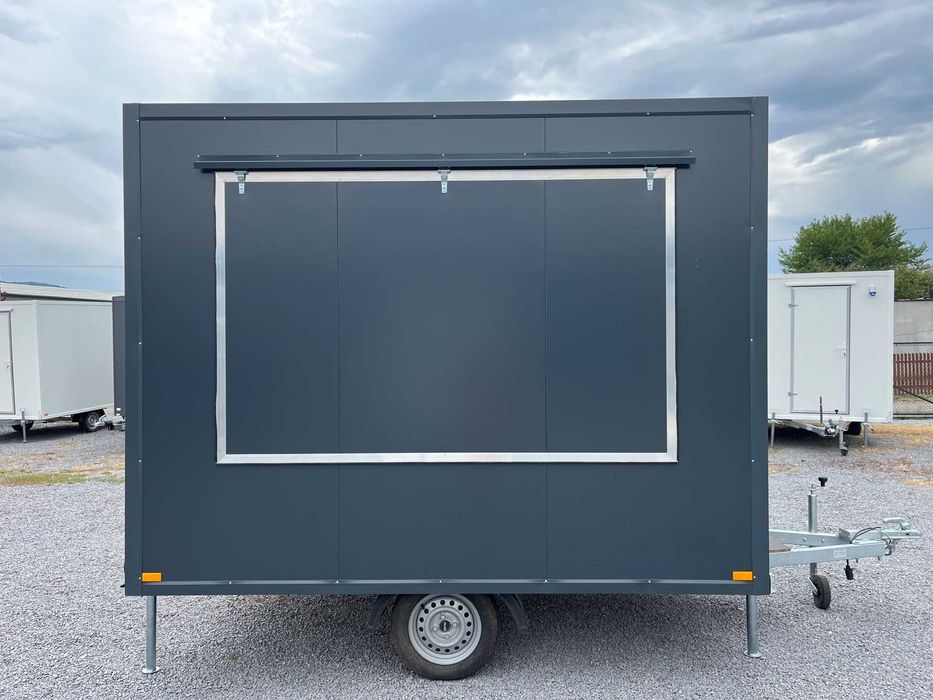 Rulote comerciale FAST FOOD ,CAFENEA pe roti,  3m --> ! 750kg!