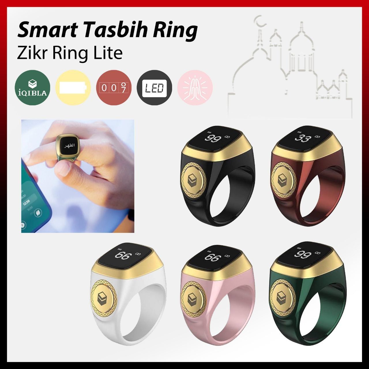 Zikr ring elektron tasbex muslim