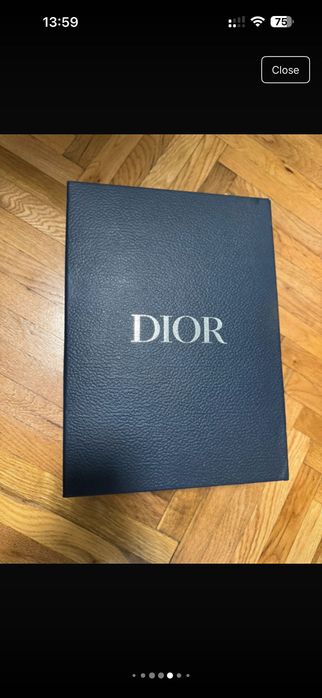 Dior B28 Black Beige Oblique High Top Trainer - 43
