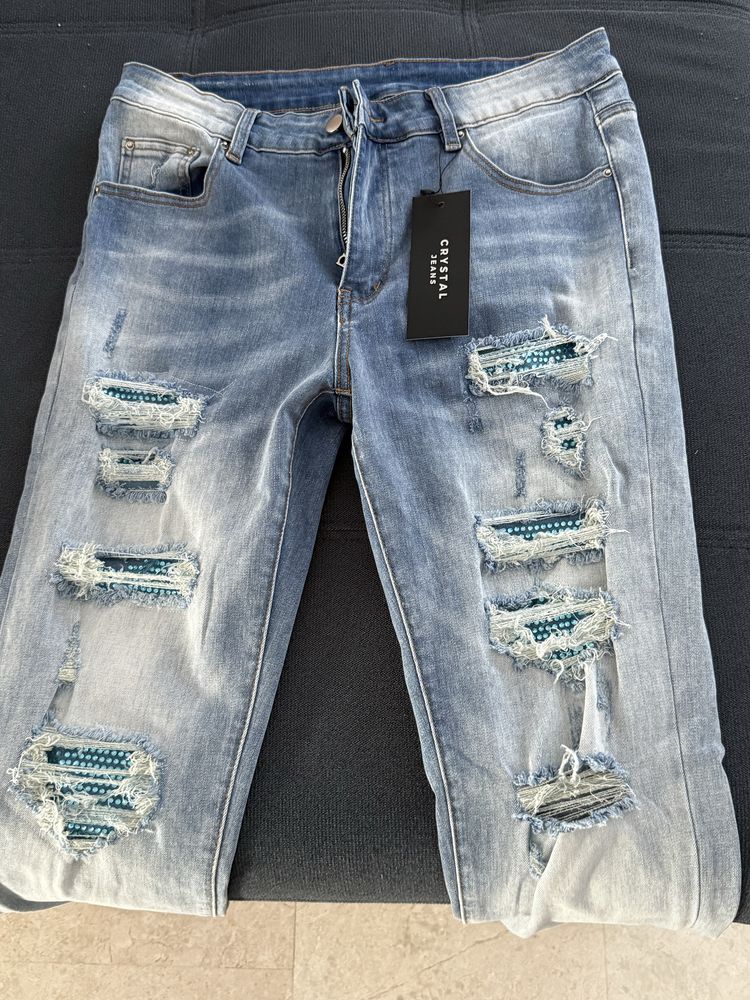 Blugi Crystal jeans marime 32