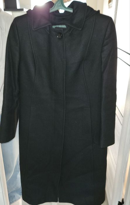 Польто женское черного цвета, производство Узбекистан, в хорошем состо