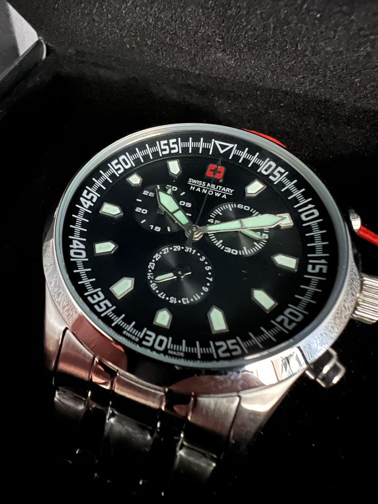 Ceas barbatesc Swiss Military Hanowa Chrono/Date, nou, in cutie