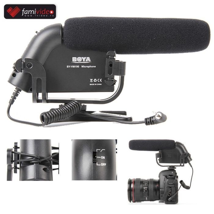 Microfon, Lavaliera profesionala DSLR, Camera video,Preturi Famivideo