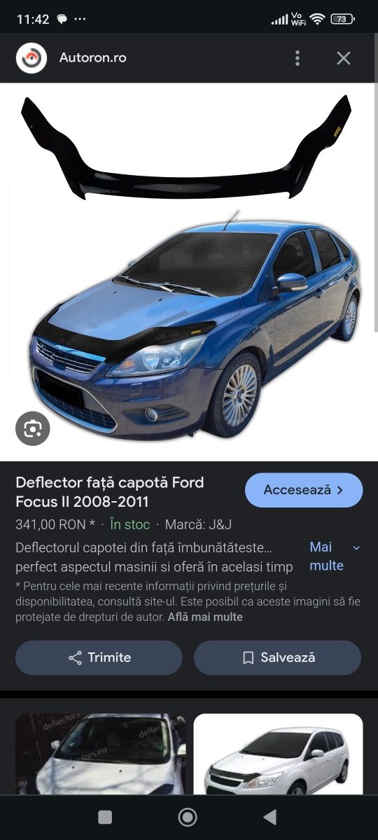 Vând deflector Ford focus