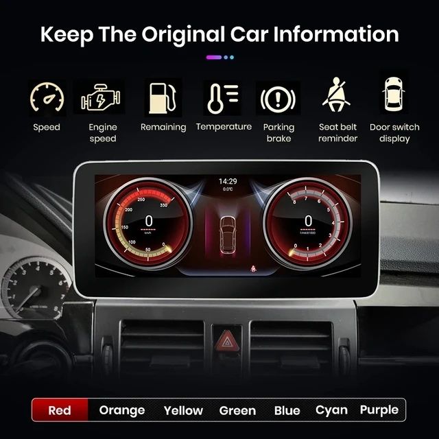 Navigatie Android Mercedes GLK , Carplay Android Auto + Camera