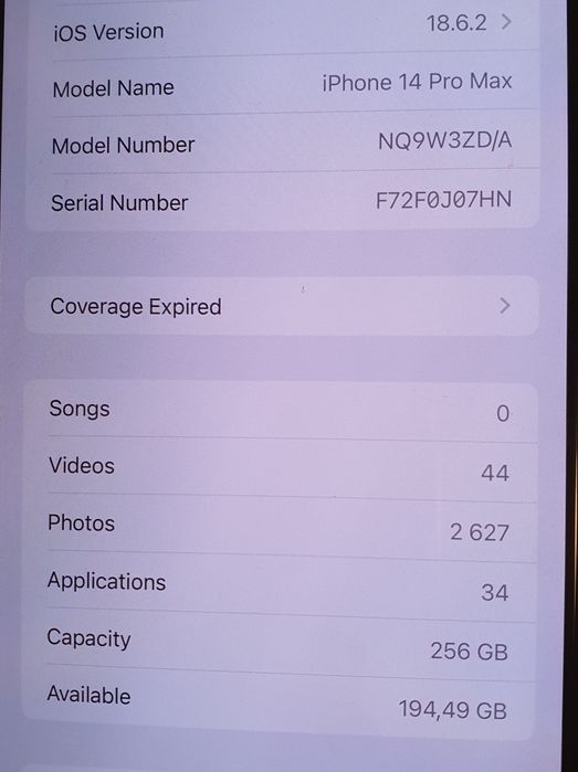 Iphone 14 pro max 256 gb