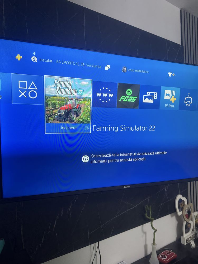 PS 4 PRO FIFA 25 (FC) FS22 + 2 controlere