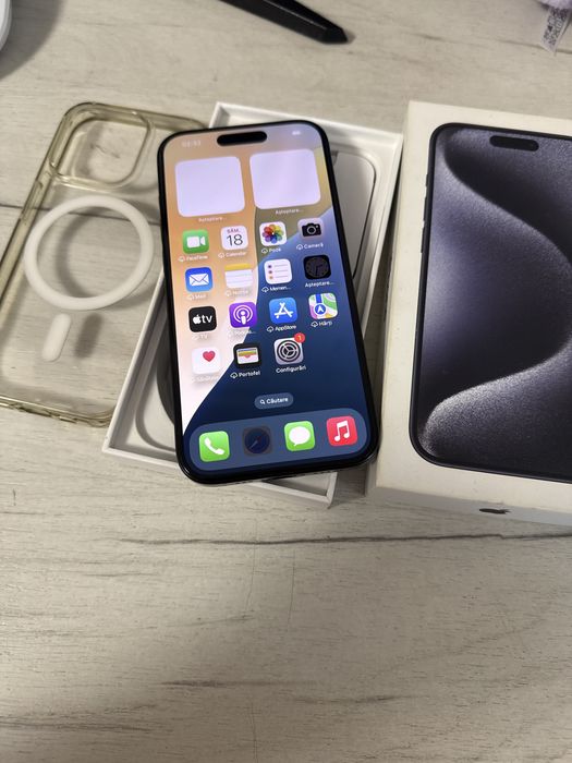 Iphone 15 Pro 256Gb Full Box ca Nou Impecabil