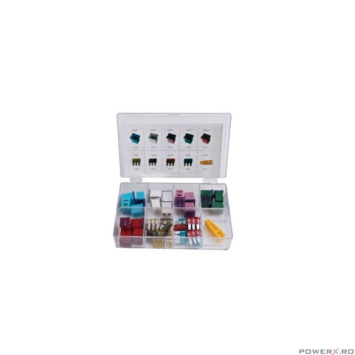 Set sigurante auto tip M si micro 3, 41 piese, Asta